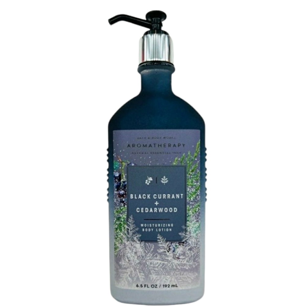 Black Currant & Cedarwood Body Lotion Aromatherapy NEW Bath & Body Works
